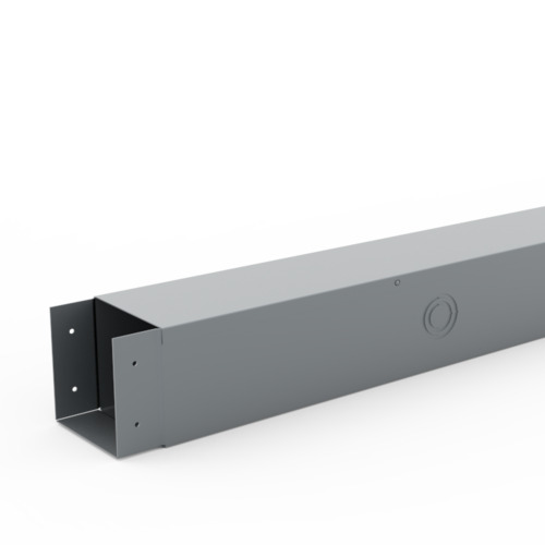 Ducto cuadrado eléctrico embisagrado 8x8" 2.44 m de longitud