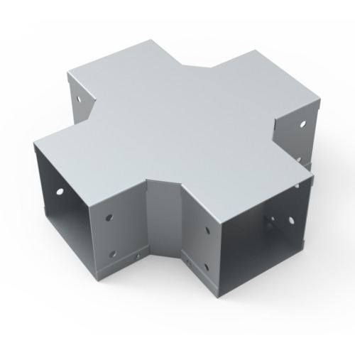 Cruz horizontal para ducto cuadrado de 3x3″