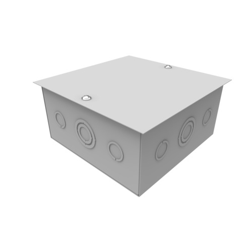 Caja de paso metálica 8x8" de empotrar