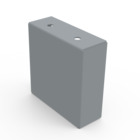 Tapa final para ducto cuadrado de 4x4″