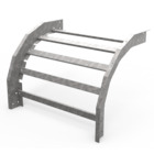 Curva vertical a 90º descendiente para canasta de 300 mm